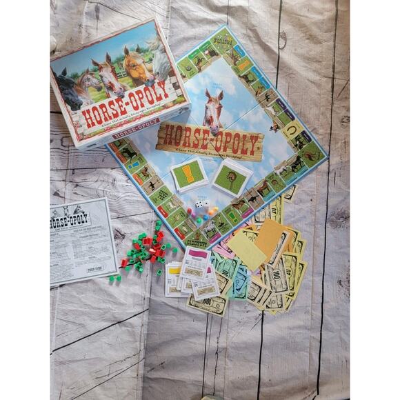 Horse-Opoly Game Monopoly Complete - Picture 5 of 6